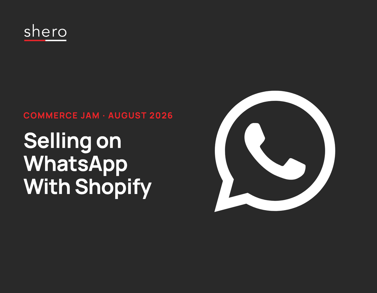 Commerce Jam August 2026 Edition: Selling on WhatsApp With Shopify