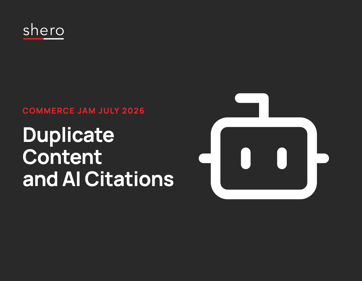 Commerce Jam July 2026: Duplicate Content and AI Citations