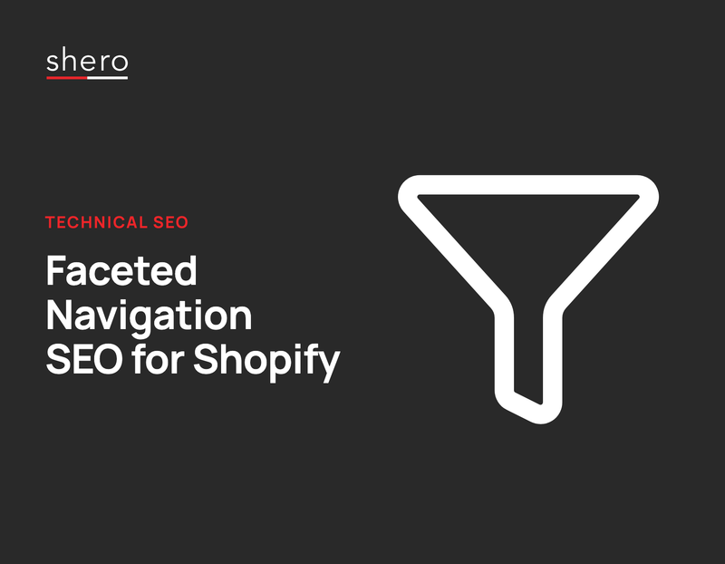 Faceted navigation SEO for Shopify, article cover with funnel icon