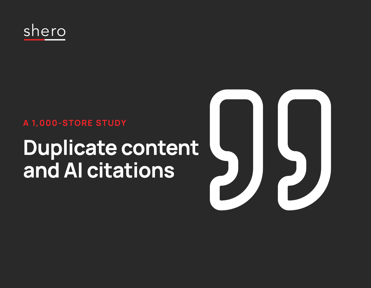 Duplicate Content and AI Citations in 1,000 Shopify Stores