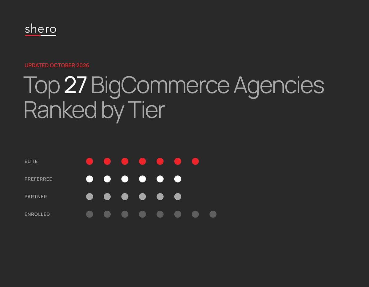 Top 27 BigCommerce Agencies Ranked by Tier