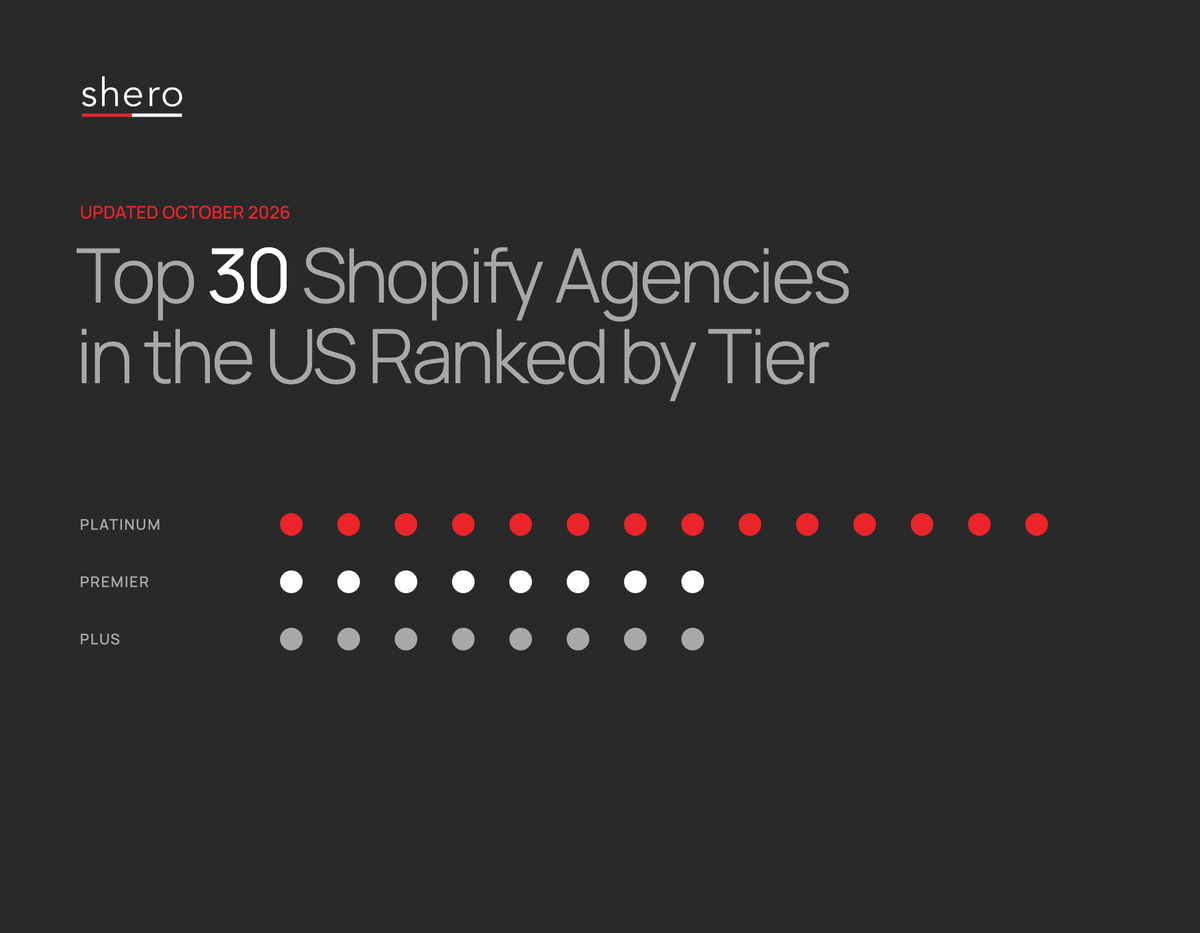 Top 30 Shopify Agencies in the US Ranked by Tier