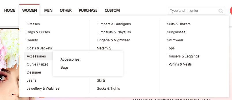 Shopper - Magento Theme with Drop Down Navigation