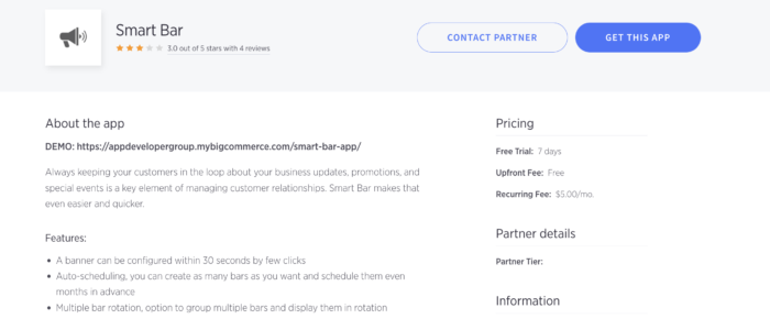 smart bar multi-storefront app